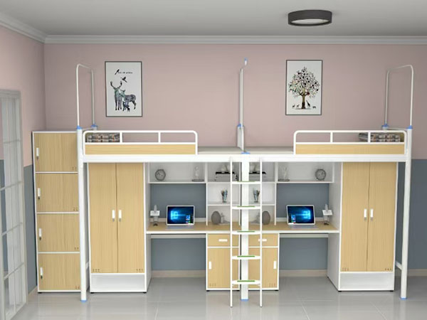 双连双人位侧梯组合床